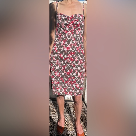 Patagonia Patterned Hemp & Organic Cotton Babydoll Strap Midi Dress Bwn(14) - Picture 3 of 15